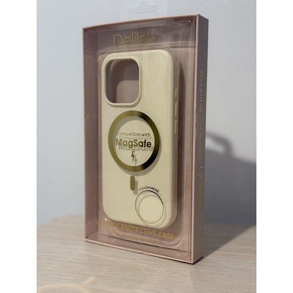 Silicone Case Compatible with MagSafe for iPhone 16 Pro Buttercream Open Box - Picture 3 of 4